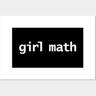 Girl Math Funny Posters and Art